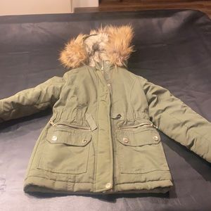 Army green justice jacket